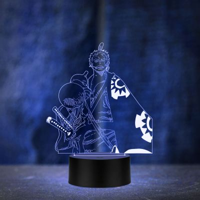 Acrylic Zoromanga452 3D Illusion Night Lamp Anime Home Decor Light 16 Color Changing With Remote Control,